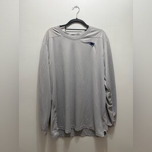 Nike Gray New England Patriots Sideline Coach Performance Long Sleeve TShirt XXL